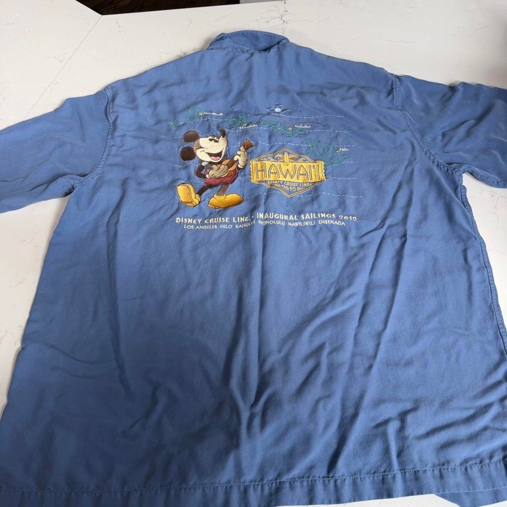 Disney Cruise Line Aloha Hawaii 2012 Inaugural Sailings Tori Richard Shirt XL